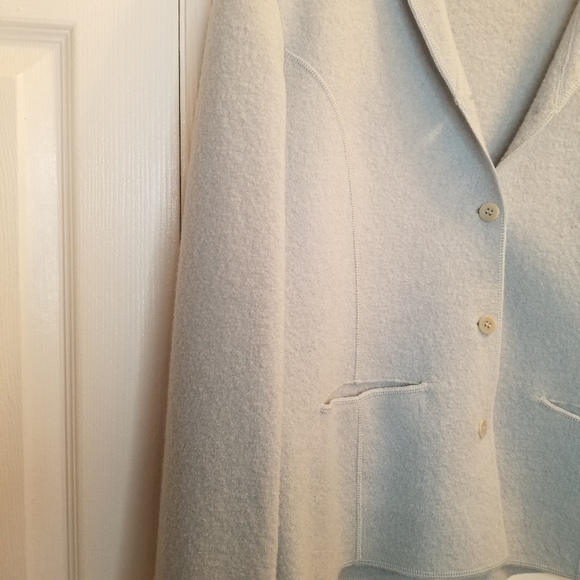 Eileen Fisher Petite Small Light Blue Blazer - Picture 2 of 7